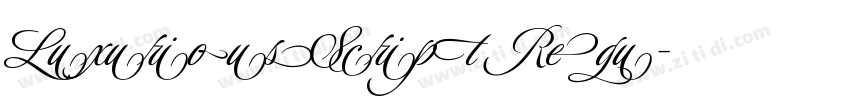 LuxuriousScript Regu字体转换